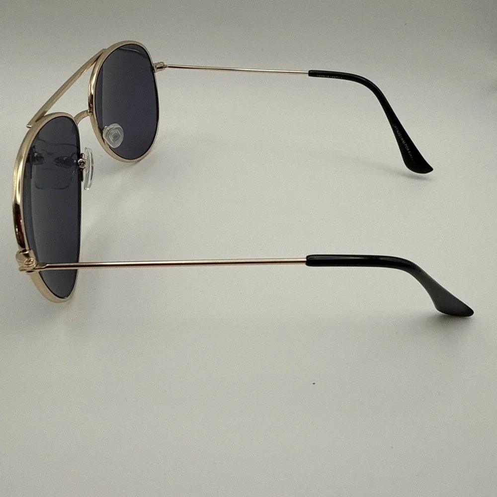 Top Gun Maverick Gold Frame Aviator Sunglasses Aviators Dark Smoke Lenses